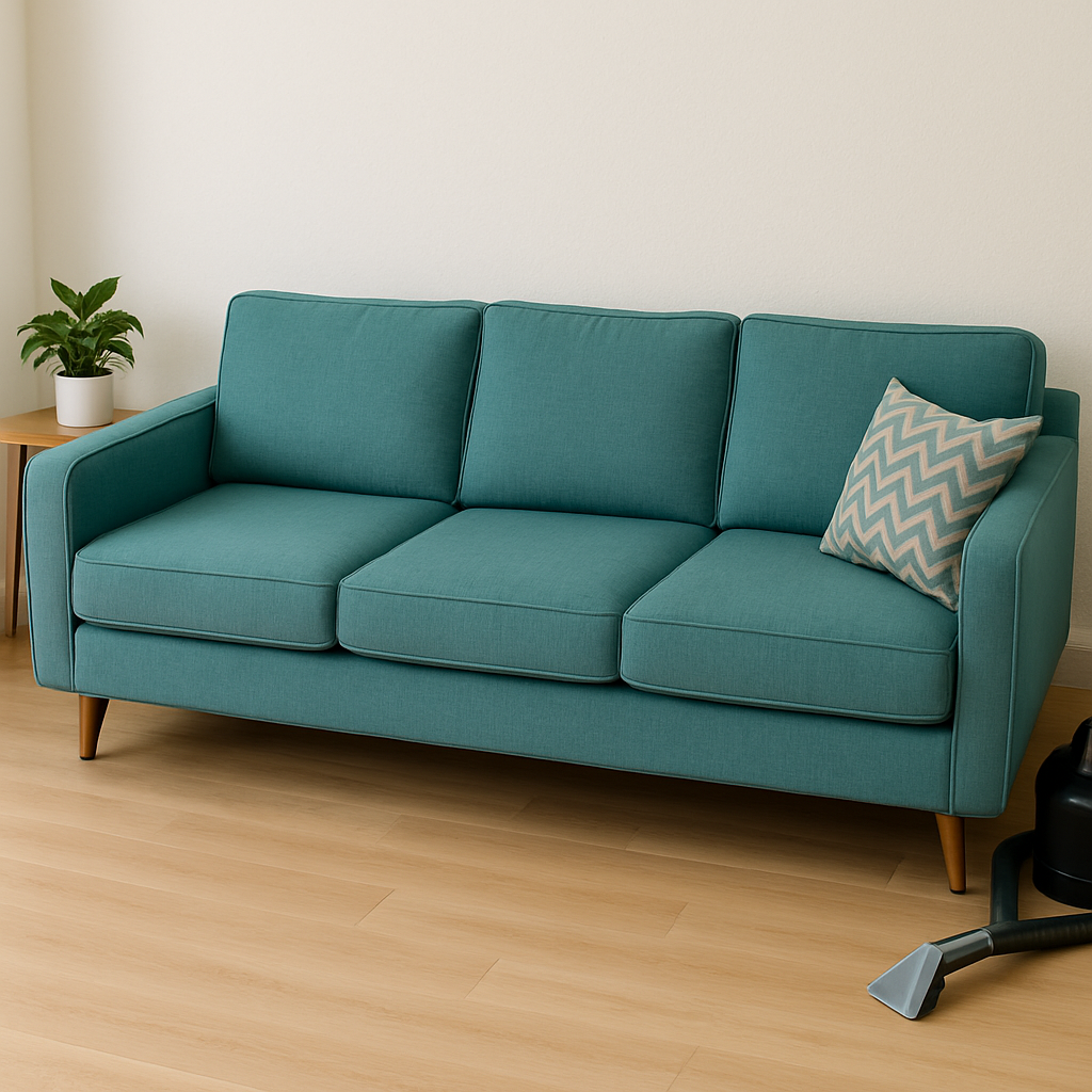 Canapé après nettoyage (résultat propre)